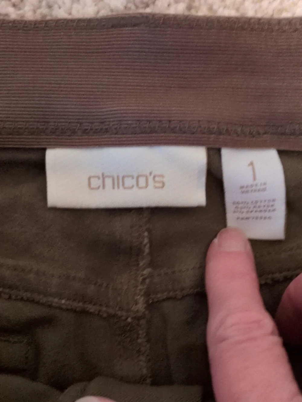 Chico's Brown Jeans Women's Cropped Sz 1 Chico Sizing= 8